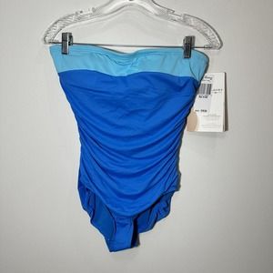 Coco Contours By Coco Reef Size 10 34 c Cup Swimsuit Blue